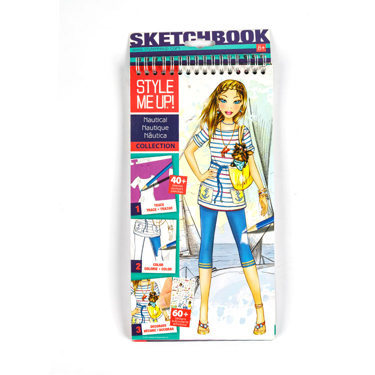 Sketch Book-Libro a spirale Ragazza con cane